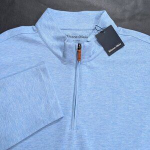 $138 Mizzen + Main Men`s Size XL Pullover Kpi Quarter Zip Performance Golf 1/4